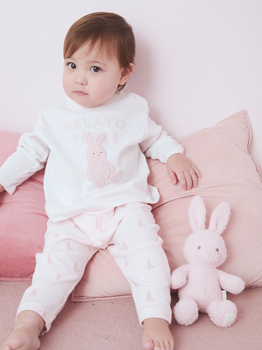 GELATO PIQUE KIDS & BABY「【BABY】ぬいぐるみワンポイントロンT」|その他ベビーウェア|