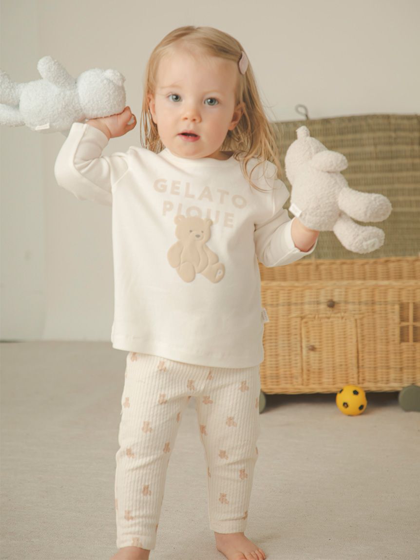GELATO PIQUE KIDS & BABY「【BABY】ぬいぐるみワンポイントロンT」|その他ベビーウェア|