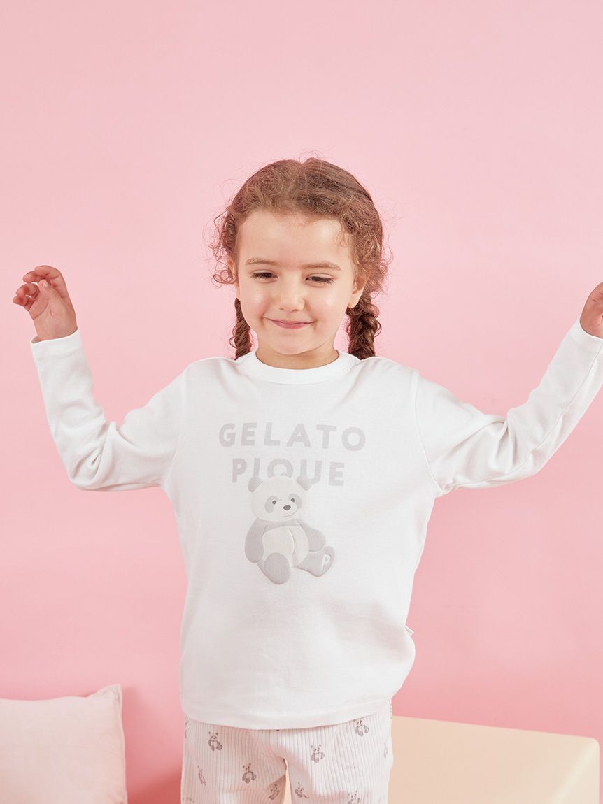 GELATO PIQUE KIDS & BABY「【KIDS】ぬいぐるみワンポイントロンT」|ルームウェア|OWHT