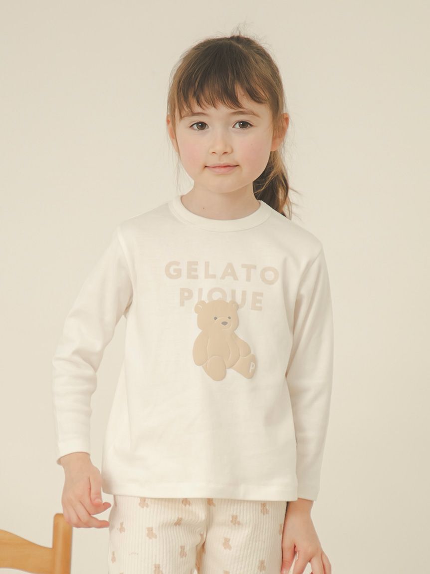 GELATO PIQUE KIDS & BABY「【KIDS】ぬいぐるみワンポイントロンT」|ルームウェア|