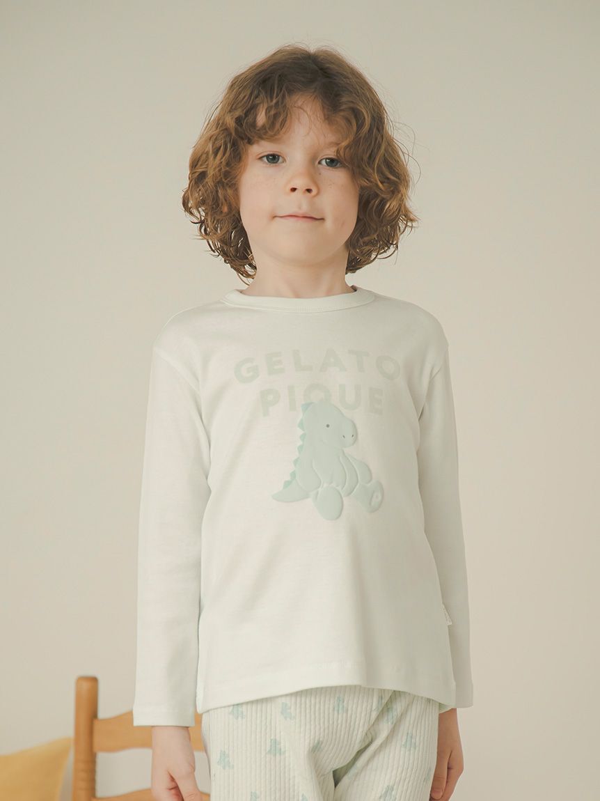GELATO PIQUE KIDS & BABY「【KIDS】ぬいぐるみワンポイントロンT」|ルームウェア|