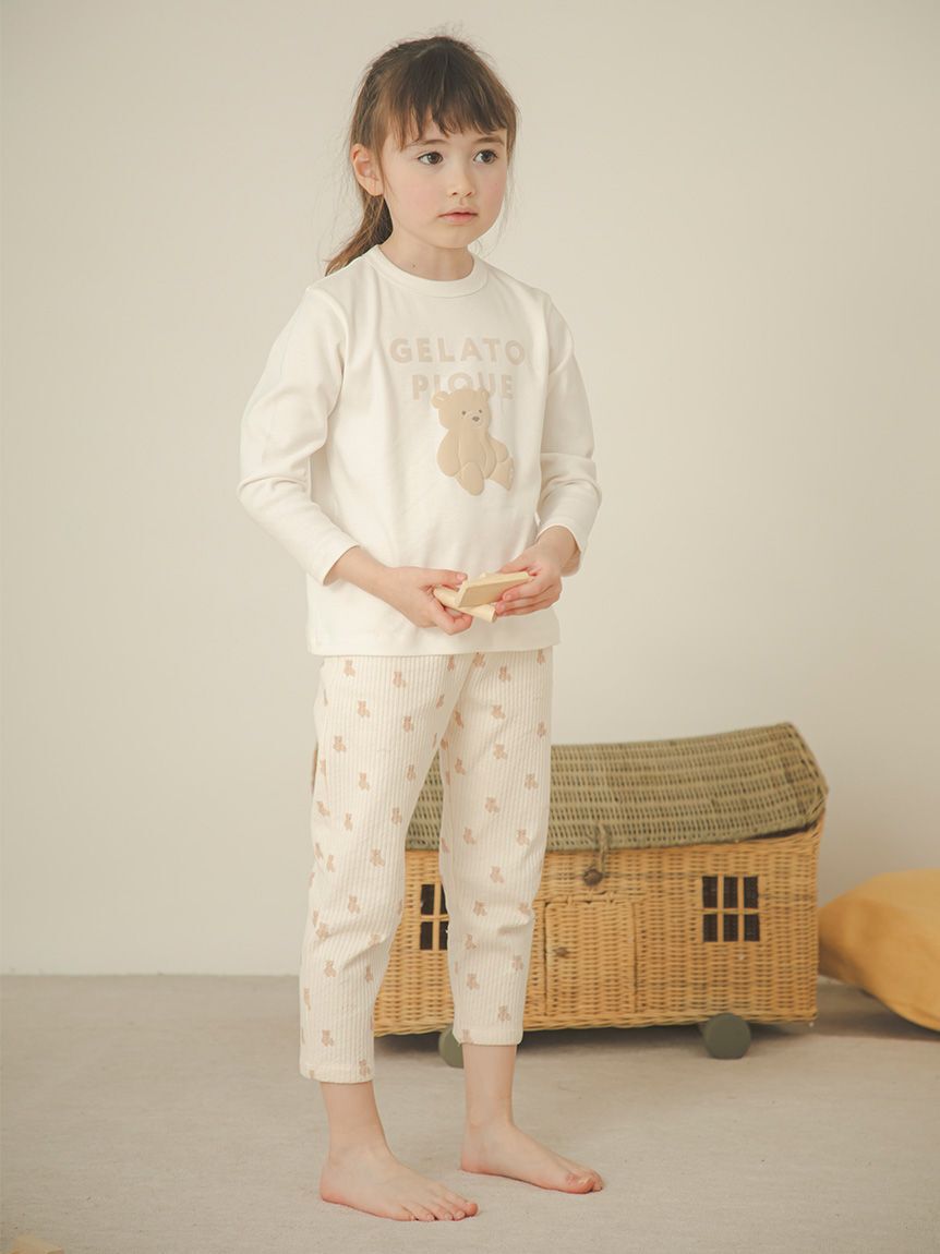 GELATO PIQUE KIDS & BABY「【KIDS】ぬいぐるみワンポイントロンT」|ルームウェア|