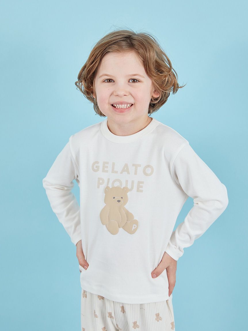 GELATO PIQUE KIDS & BABY「【KIDS】ぬいぐるみワンポイントロンT」|ルームウェア|