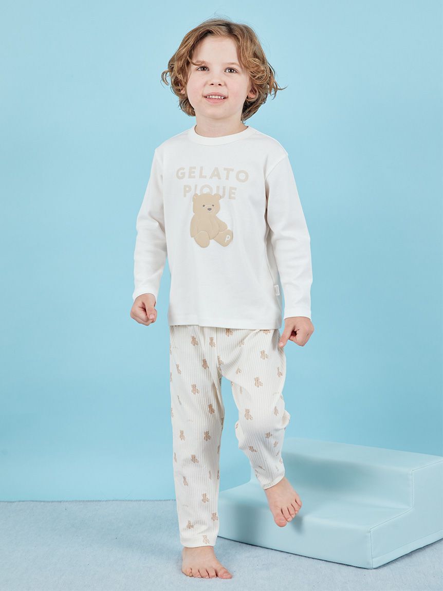 GELATO PIQUE KIDS & BABY「【KIDS】ぬいぐるみワンポイントロンT」|ルームウェア|