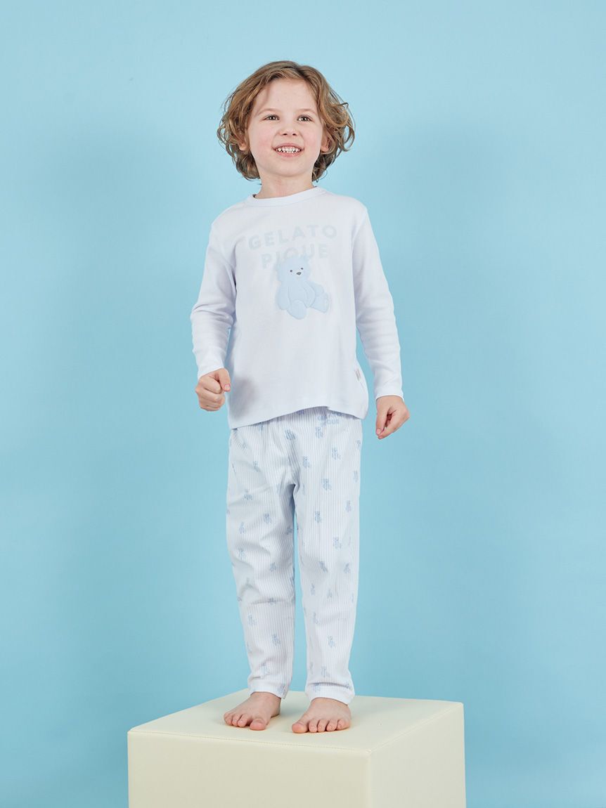 GELATO PIQUE KIDS & BABY「【KIDS】ぬいぐるみワンポイントロンT」|ルームウェア|