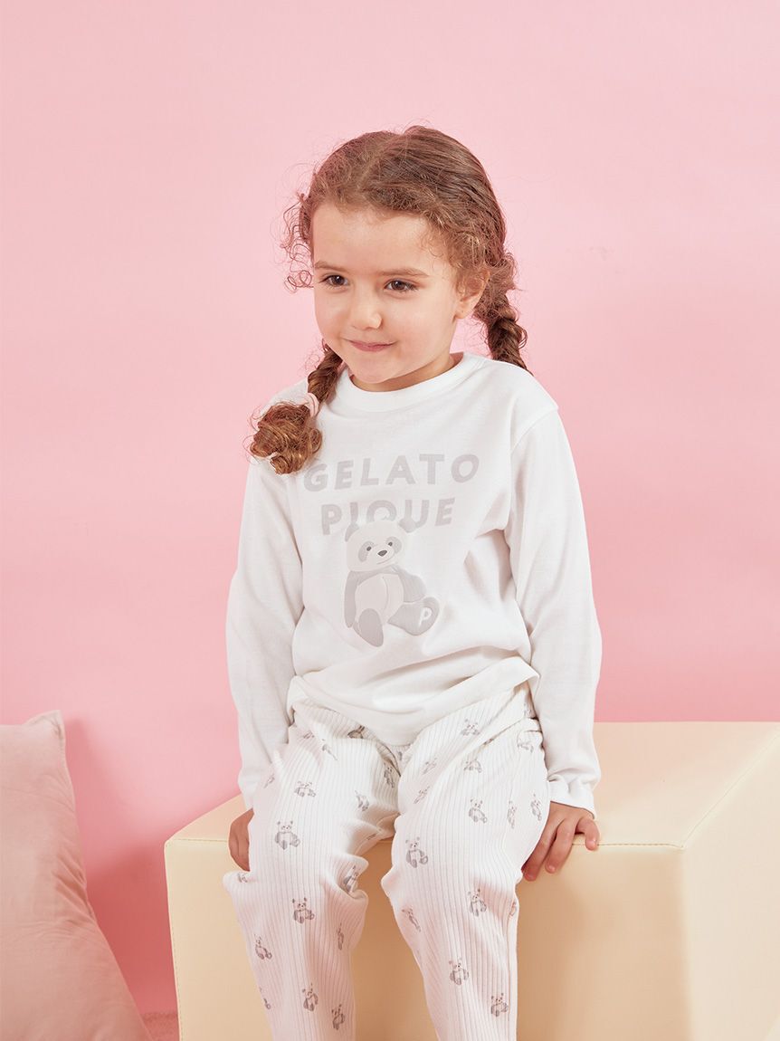 GELATO PIQUE KIDS & BABY「【KIDS】ぬいぐるみワンポイントロンT」|ルームウェア|