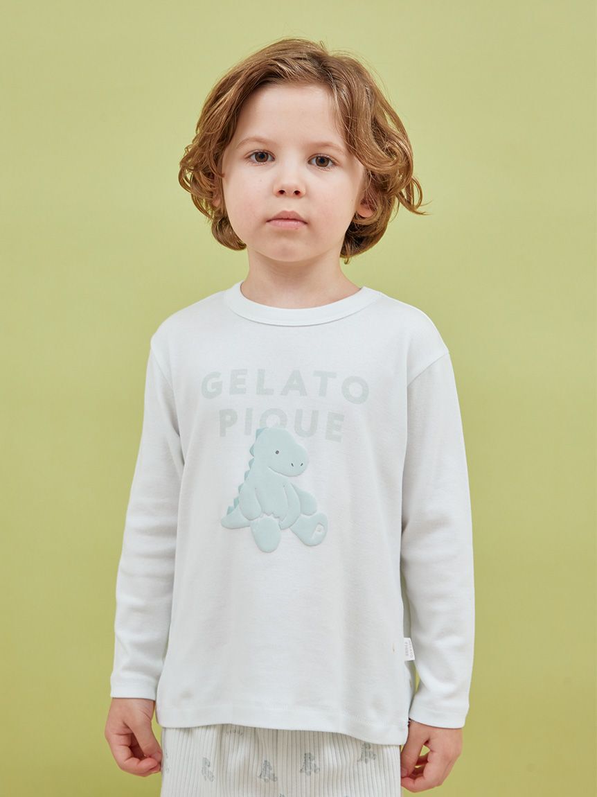 GELATO PIQUE KIDS & BABY「【KIDS】ぬいぐるみワンポイントロンT」|ルームウェア|MNT