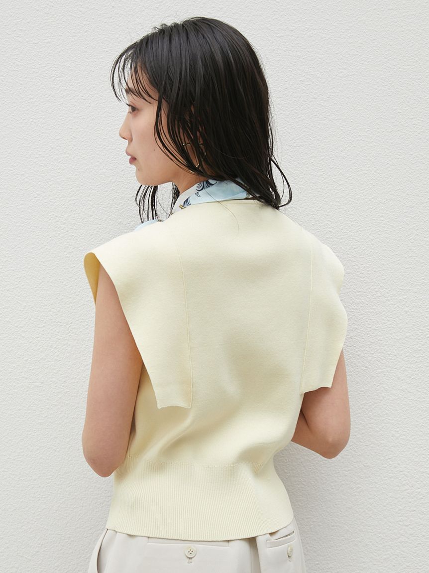 SNIDEL「Sustainableタイセットノースリニットプルオーバー」|ニット・セーター|