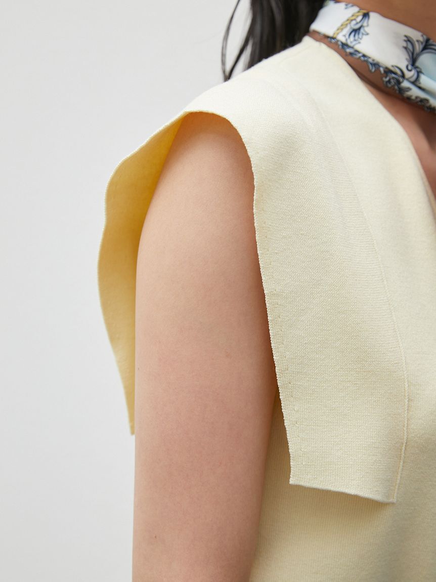 SNIDEL「Sustainableタイセットノースリニットプルオーバー」|ニット・セーター|