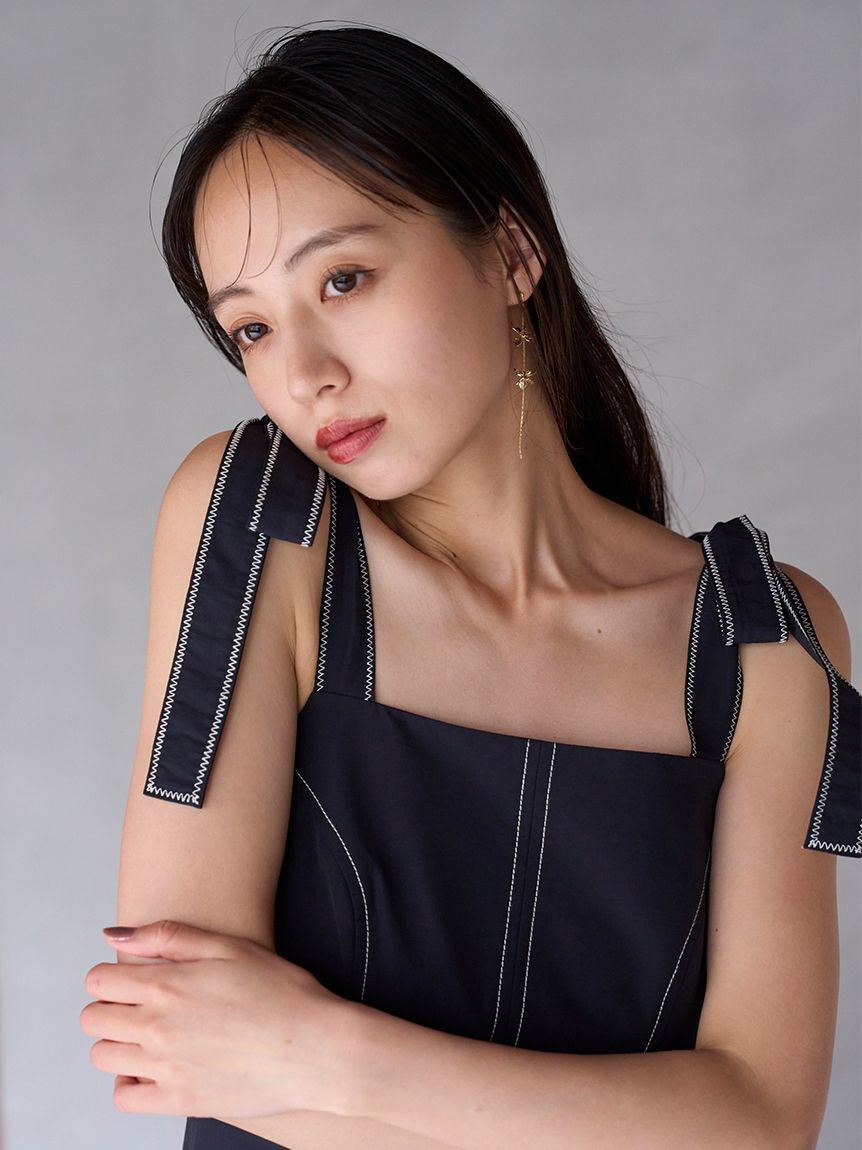 SNIDEL「タックキャミワンピース」|ワンピース|