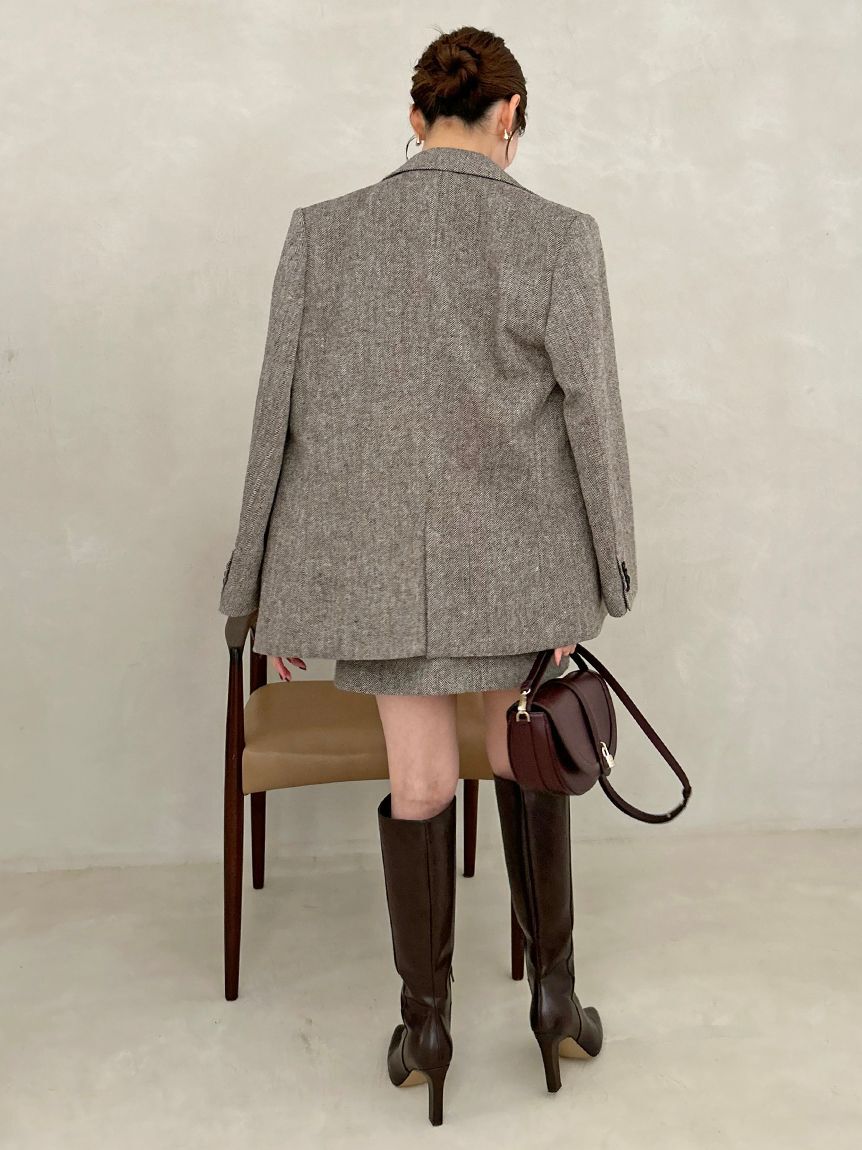 SNIDEL「オーバーサイズウールジャケット」|テーラードジャケット|