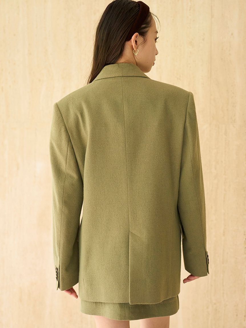 SNIDEL「オーバーサイズウールジャケット」|テーラードジャケット|