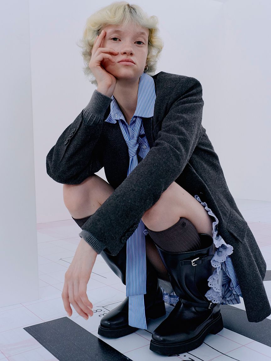 SNIDEL「オーバーサイズウールジャケット」|テーラードジャケット|