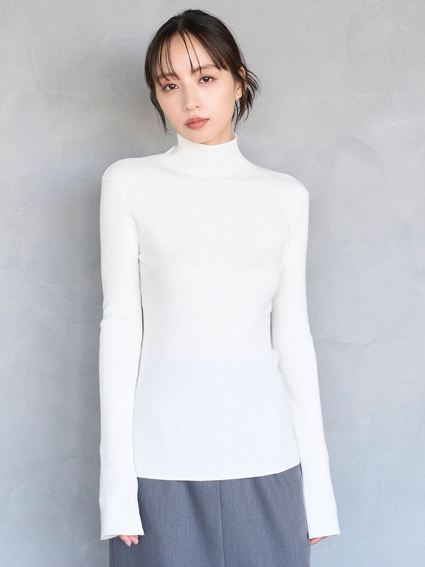 SNIDEL「2wayハイネックプルオーバー」|ニット・セーター|