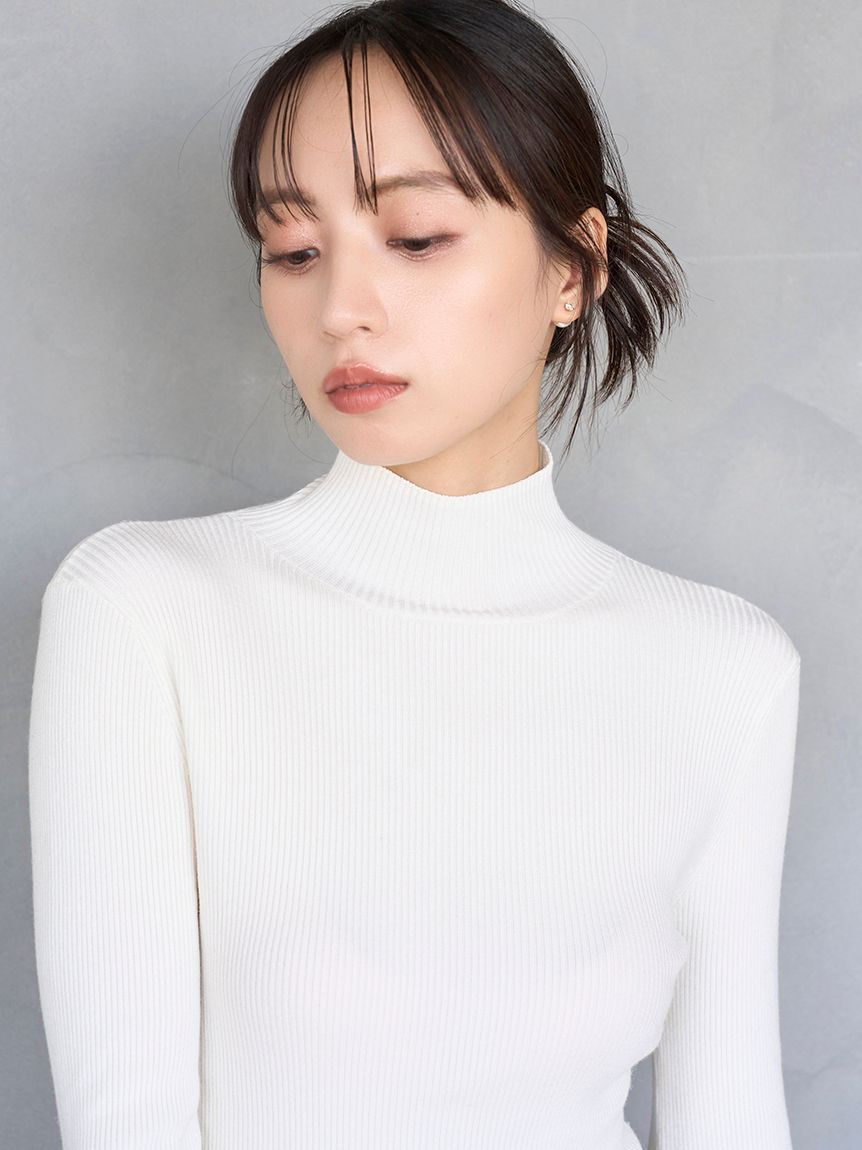 SNIDEL「2wayハイネックプルオーバー」|ニット・セーター|