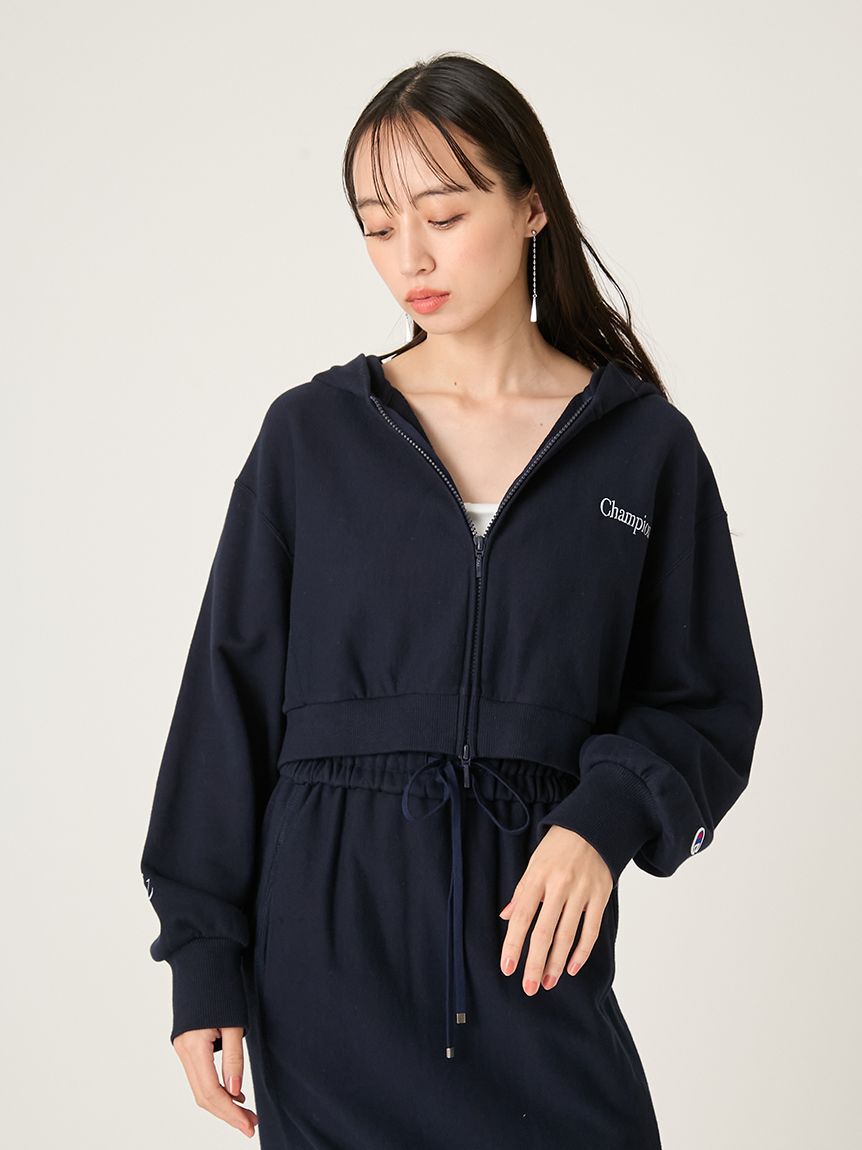 FRAY I.D「【FRAY I.D｜Champion】リバースウィーブショートフーディ」|スウェット・ジャージ|