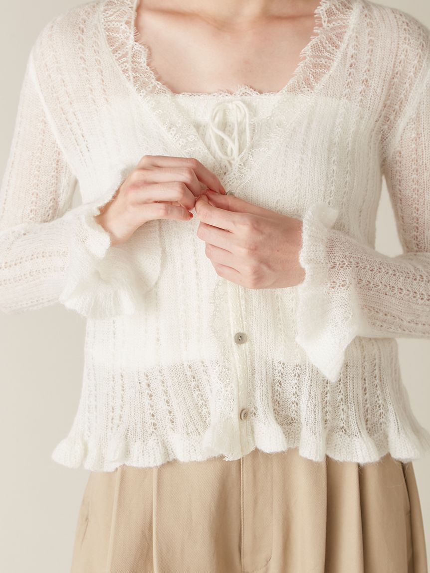 LILY BROWN「レーストリムニットアンサンブル」|その他|