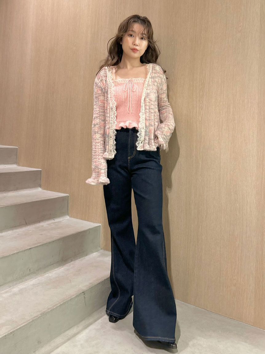 LILY BROWN「レーストリムニットアンサンブル」|その他|