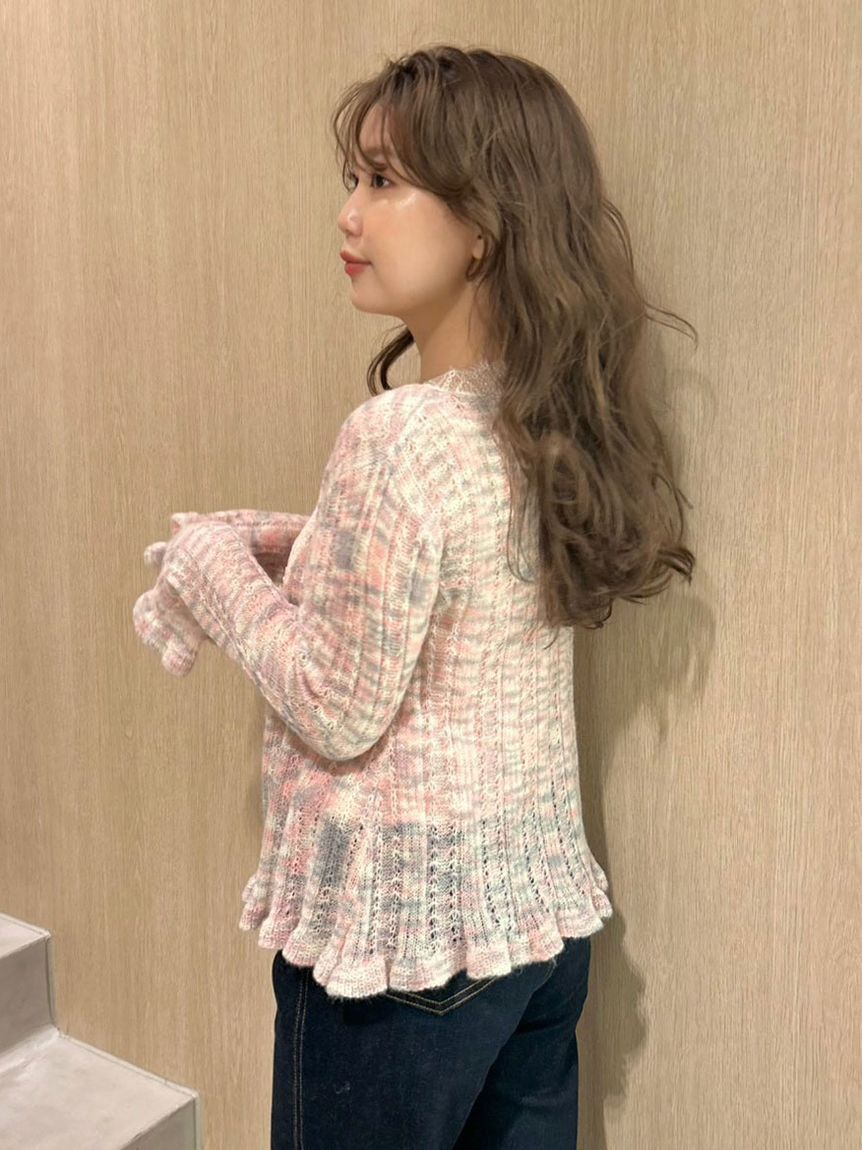 LILY BROWN「レーストリムニットアンサンブル」|その他|