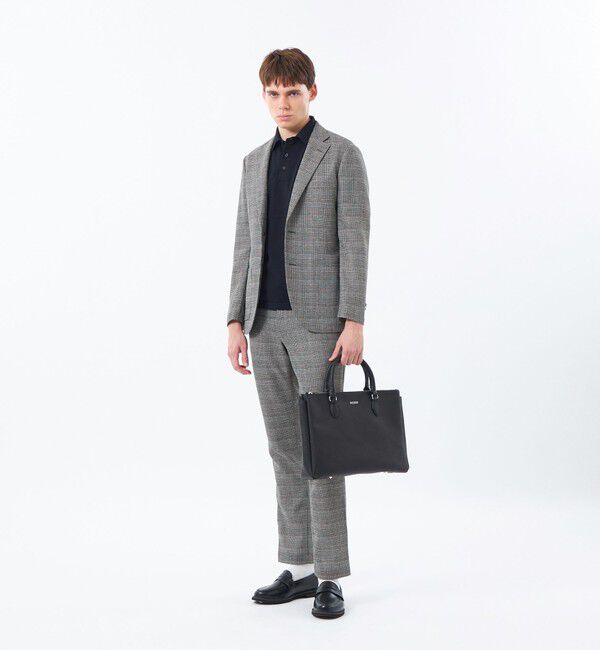 MACKINTOSH PHILOSOPHY「テーラードジャージージャケット グレンチェックカラミ」|テーラードジャケット|