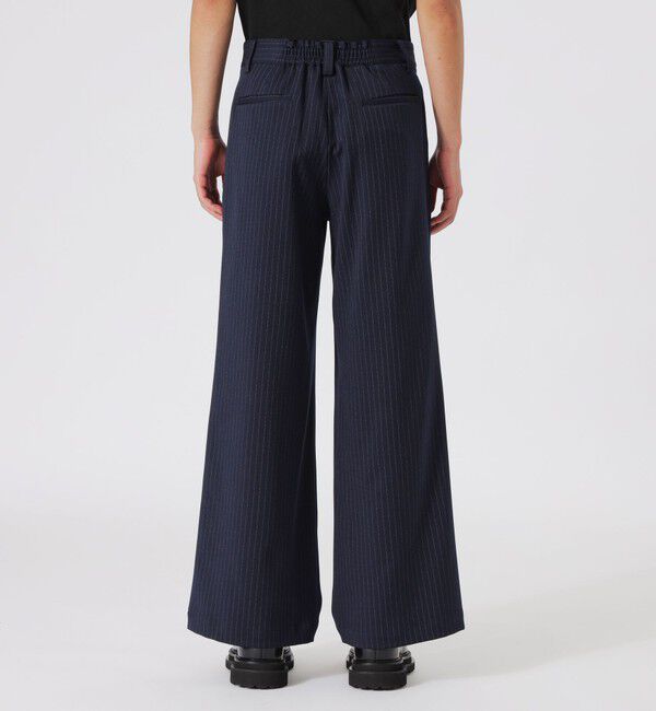  「ストライプ2タックバギースラックス」|スラックス|