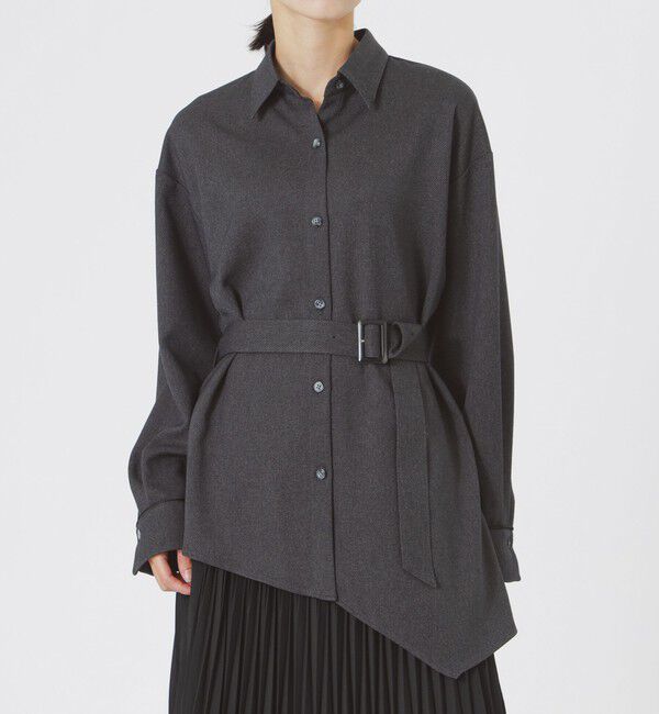  「【ドラマ着用商品】アシンメトリーシャツアウター」|シャツ・ブラウス|