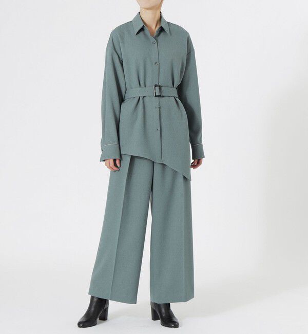  「【ドラマ着用商品】アシンメトリーシャツアウター」|シャツ・ブラウス|