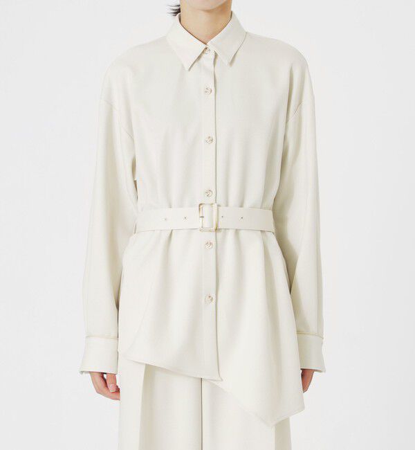  「【ドラマ着用商品】アシンメトリーシャツアウター」|シャツ・ブラウス|