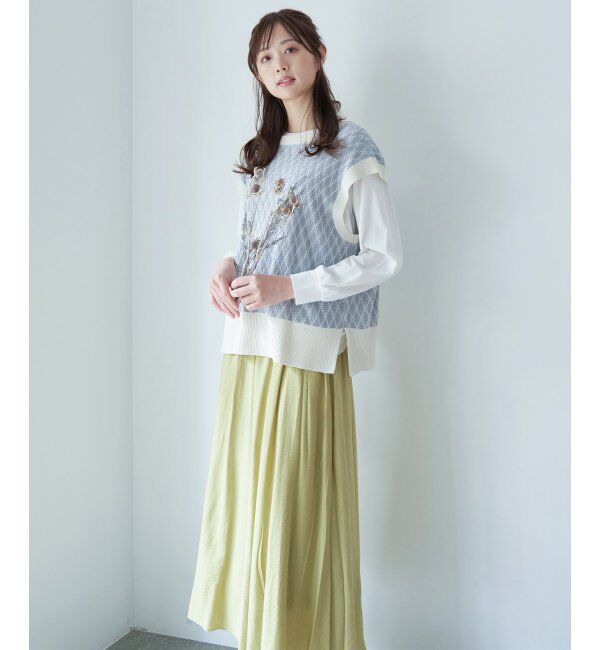 ikka「【2点セット】3WAYニットベストアンサンブル」|ニット・セーター|