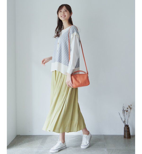 ikka「【2点セット】3WAYニットベストアンサンブル」|ニット・セーター|