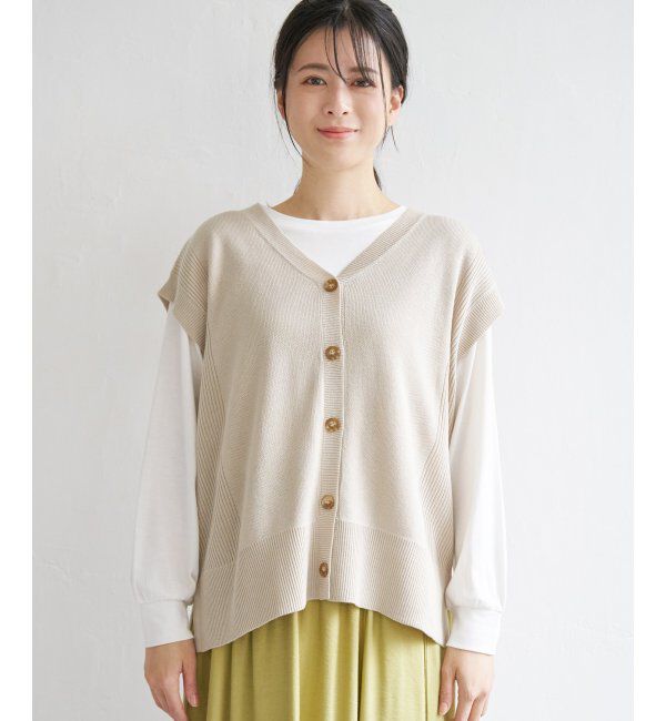 ikka「【2点セット】3WAYニットベストアンサンブル」|ニット・セーター|