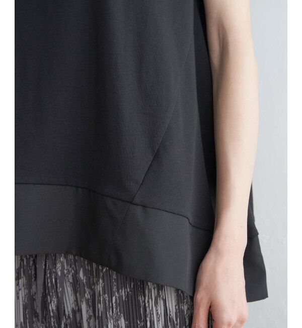 ikka「【親子おそろい】Aライン裾切り替えカットソー」|その他|