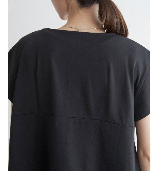 ikka「【親子おそろい】Aライン裾切り替えカットソー」|その他|