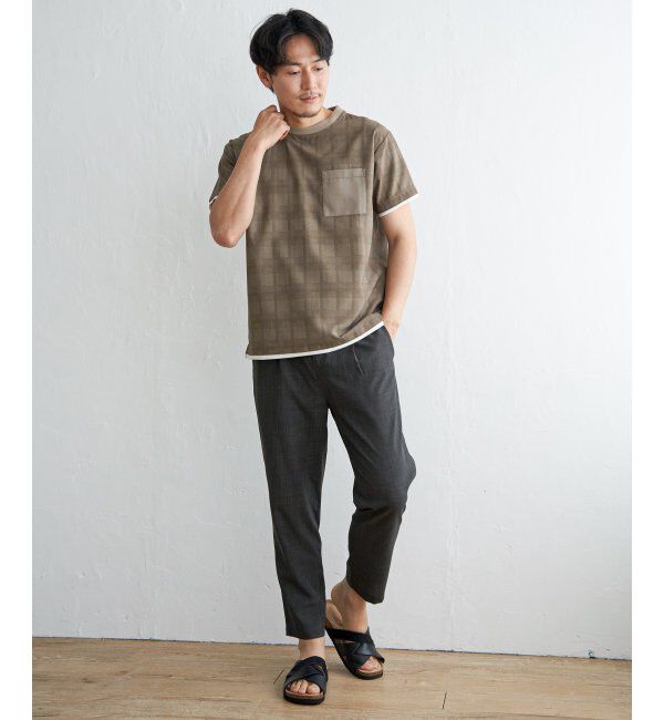 ikka「【セットアップ対応】イージーケアリネンライクシャツＴ」|シャツ・ブラウス|