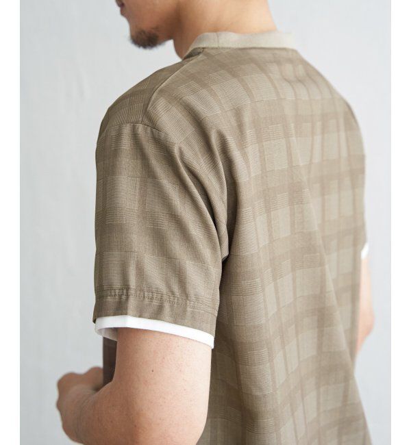 ikka「【セットアップ対応】イージーケアリネンライクシャツＴ」|シャツ・ブラウス|