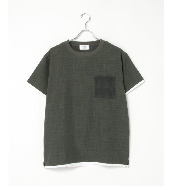 ikka「【セットアップ対応】イージーケアリネンライクシャツＴ」|シャツ・ブラウス|