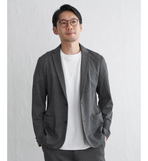 IKKA LOUNGE「【セットアップ可能】GOKU楽ワークテーラードジャケット」|テーラードジャケット|グレー
