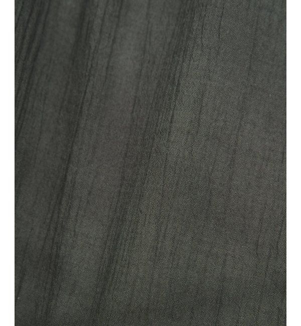 ikka「コットン楊柳バンドカラーシャツ」|シャツ・ブラウス|