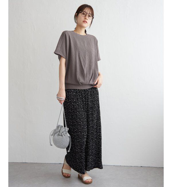 ikka「ジャガードドルマン裾タックプルオーバー」|その他|