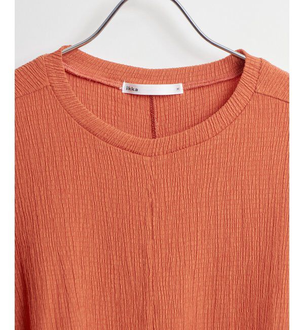 ikka「ジャガードドルマン裾タックプルオーバー」|その他|