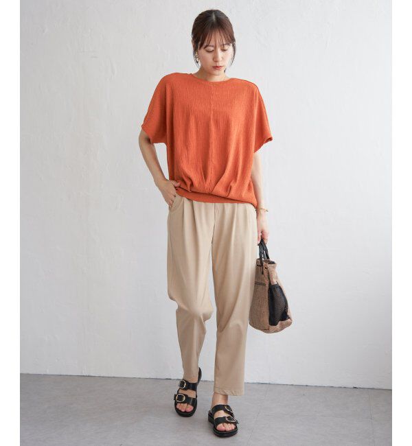 ikka「ジャガードドルマン裾タックプルオーバー」|その他|