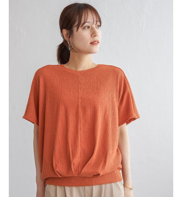 ikka「ジャガードドルマン裾タックプルオーバー」|その他|