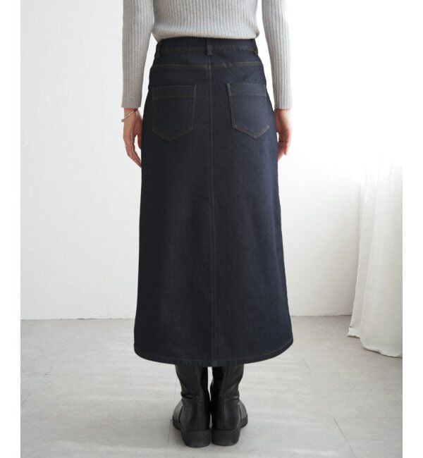 ikka「ボンディングベイカースカート」|スカート|