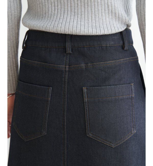 ikka「ボンディングベイカースカート」|スカート|