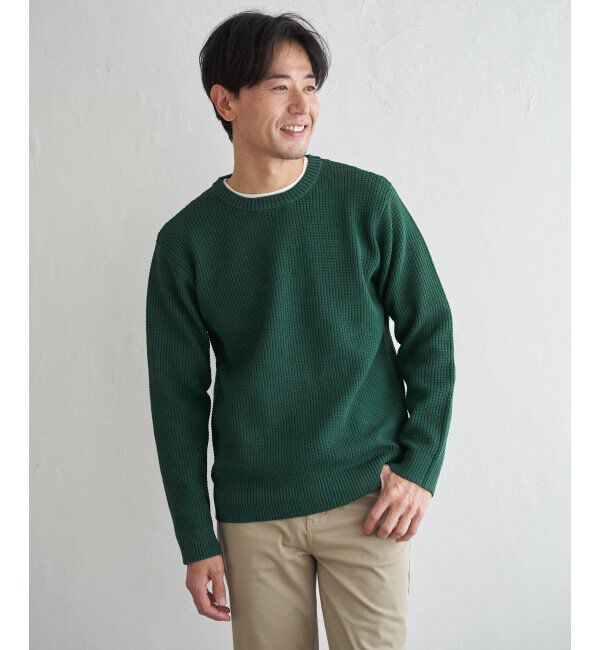 ikka「【2点セット】GOKU楽ニットクルーインナーセット」|プルオーバー|