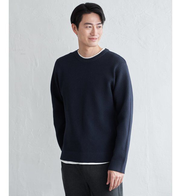 ikka「【2点セット】GOKU楽ニットクルーインナーセット」|プルオーバー|