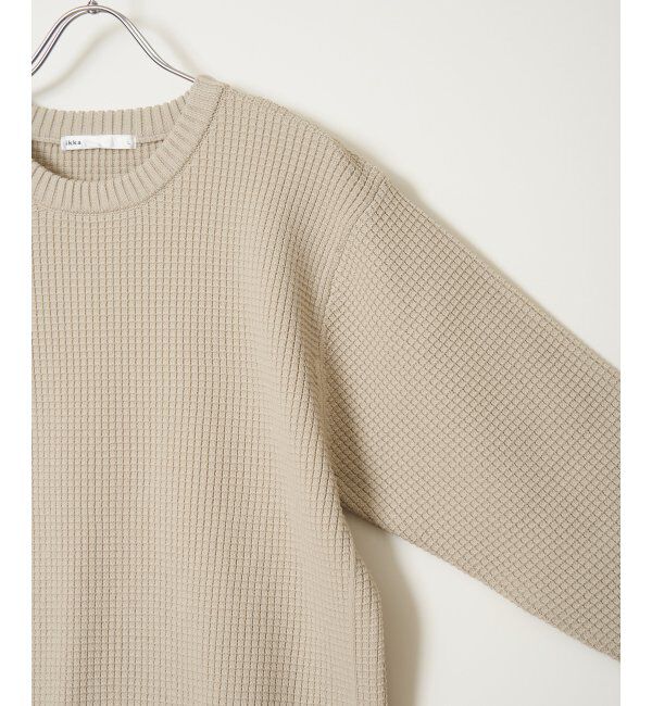 ikka「【2点セット】GOKU楽ニットクルーインナーセット」|プルオーバー|