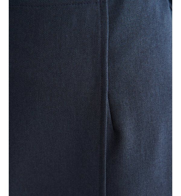 IKKA LOUNGE「バックル付きラップ風スカート」|スカート|