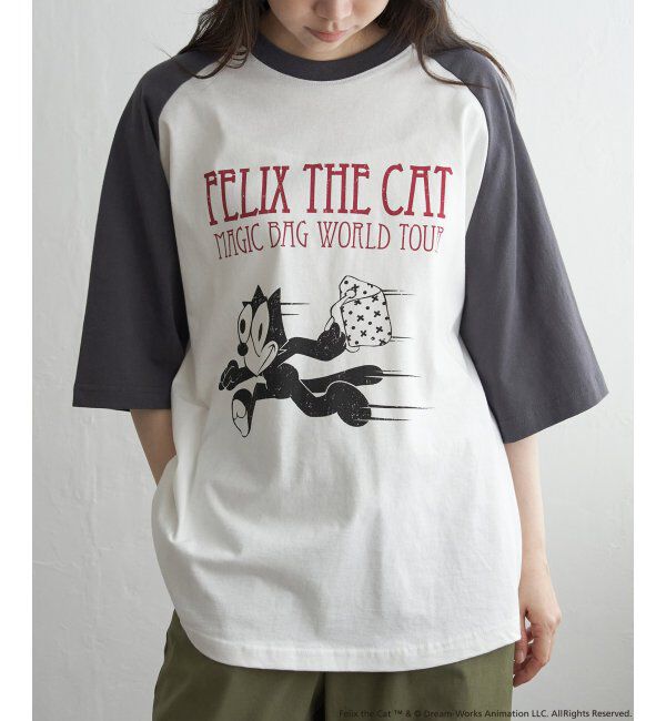 VENCE share style「&rdquo;Felix the cat&rdquo; フィリックス・ザ・キャット / ラグランTシャツ」|Tシャツ・カットソー|