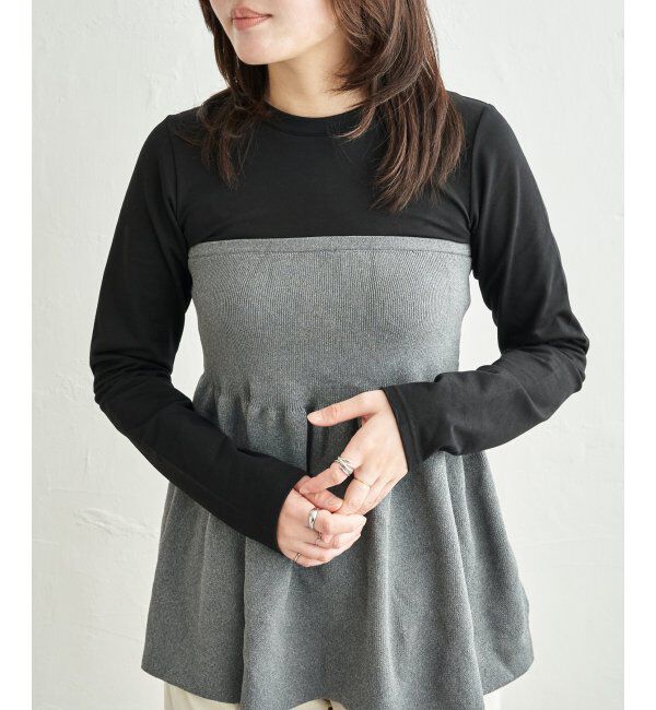 VENCE share style「異素材コンビビスチェ風プルオーバー」|その他|